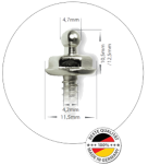 ZAPINKA LOXX TENAX WKRĘT 4x10 STAL NIERDZEWNA 00966 - 2