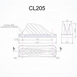 KNAGA ZACISKOWA CL205 10-16mm 11735 - 2
