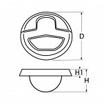 UCHWYT SZTORCKLAPY CZARNY 10089 - 2