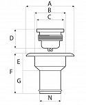 WLEW WODY DO JACHTU KAMPERA  Z KLAPKĄ 38MM 71515 - 4