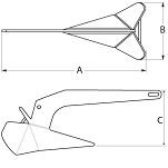 KOTWICA NIERDZEWNA DELTA 8KG 50237 - 2