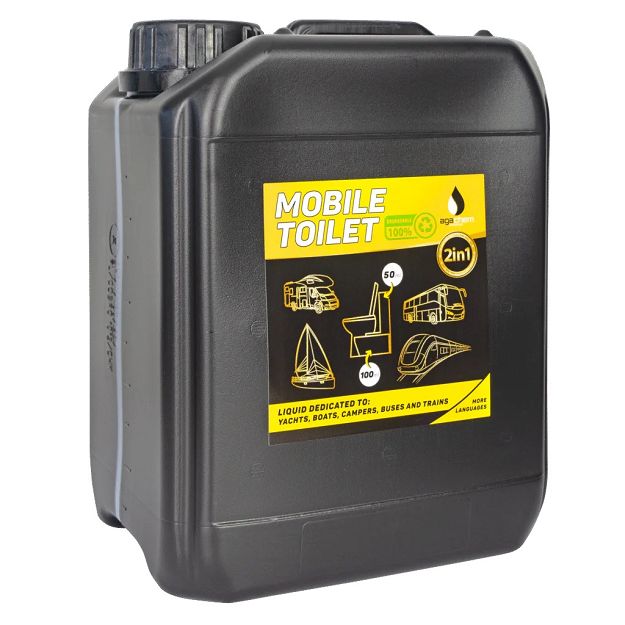 PŁYN MOBILE TOILET 5L DO TOALET CHEMICZNYCH I TURYSTYCZNYCH