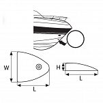 ODPŁYW ŁEZKA PCV 71305  - 2
