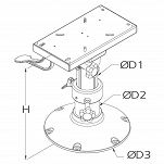 NOGA FOTELA  VETUS  PCG3547 - 2