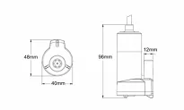 POMPA WODY SEAFLO 12V 12 l/min SFSP1-L012-01 - 3