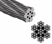 LINA stalowa 7x7 w oplocie PCV 4/6 mm SZPULA 250m 30621 - 3
