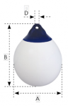 ODBIJACZ OCEAN R1 28X38 CZERWONO-NIEBIESKI 51382 - 2