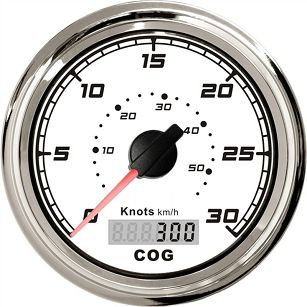 PRĘDKOŚCIOMIERZ GPS X-LINE WHITE 0-30Kts IP67 49622