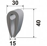 Listwa odbojowa odbojnica ''C'' biała 54585 - 2