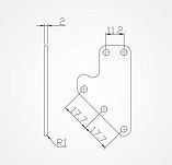 Knaga Clamcleat CL233+P BIAŁA 11743 - 2