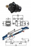 KOMPLETY HYDRAULICZNY UKŁAD KIEROWNICZY  DO 80KM,  MAVI MARE GF90BT - 2