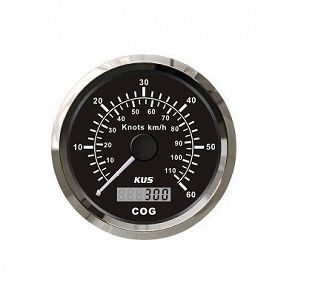 PRĘDKOŚCIOMIERZ GPS  KUS  CZARNY 0-60Kts