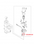 Uszczelniacz silnika trymu 93102-08414-00 Yamaha - 2