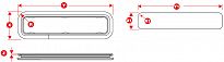 OKNO/LUK LEWMAR NIEOTWIERANE SREBRNE ST1 191X367 mm 08916  - 3