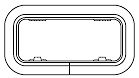 OKNO/LUK LEWMAR NIEOTWIERANE SREBRNE ST1 191X367 mm 08916  - 2
