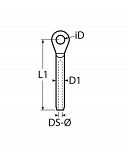 KOŃCÓWKA KOL  NA LINĘ 2,5 mm  14315 - 3