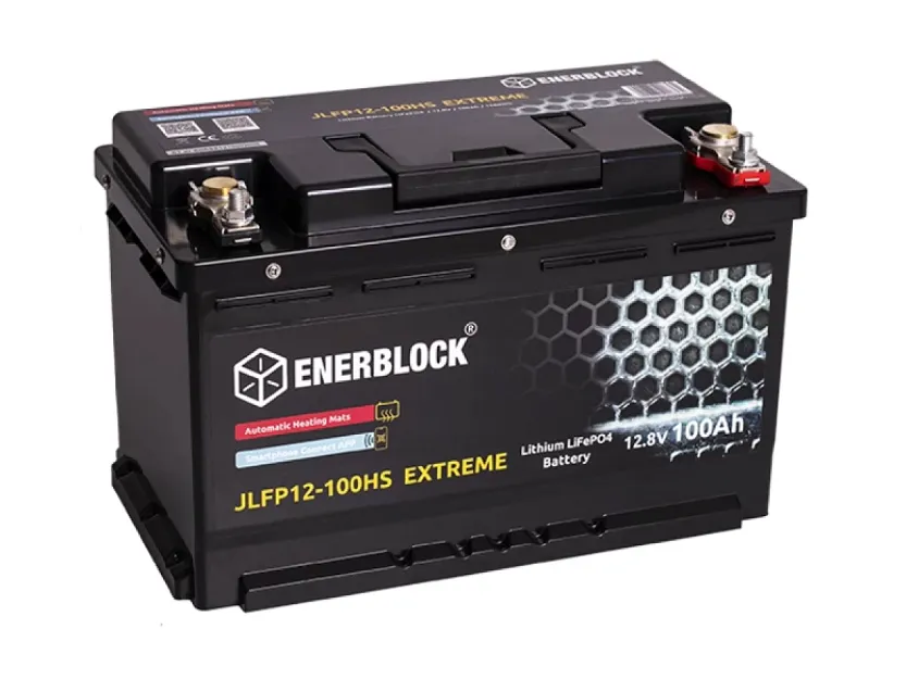 Akumulator 100AH SUPERLEKKI, ENERBLOCK LIFEPO4 12.8V Z MATAMI GRZEWCZYMI