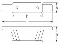 Knaga nierdzewna 200 mm 11688 - 2