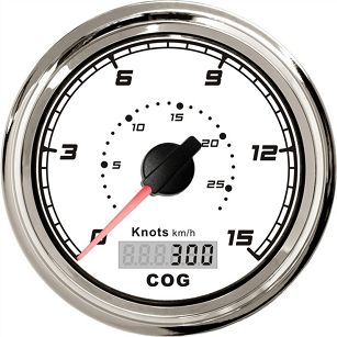 PRĘDKOŚCIOMIERZ GPS X-LINE WHITE 0-15Kts IP67 49621