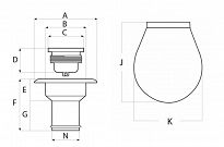 WLEW PALIWA PCV 38mm Z KLAPKĄ 41541  - 3