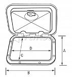 ZAMKNIĘCIE - SCHOWEK PCV  KREMOWY  08752 - 5